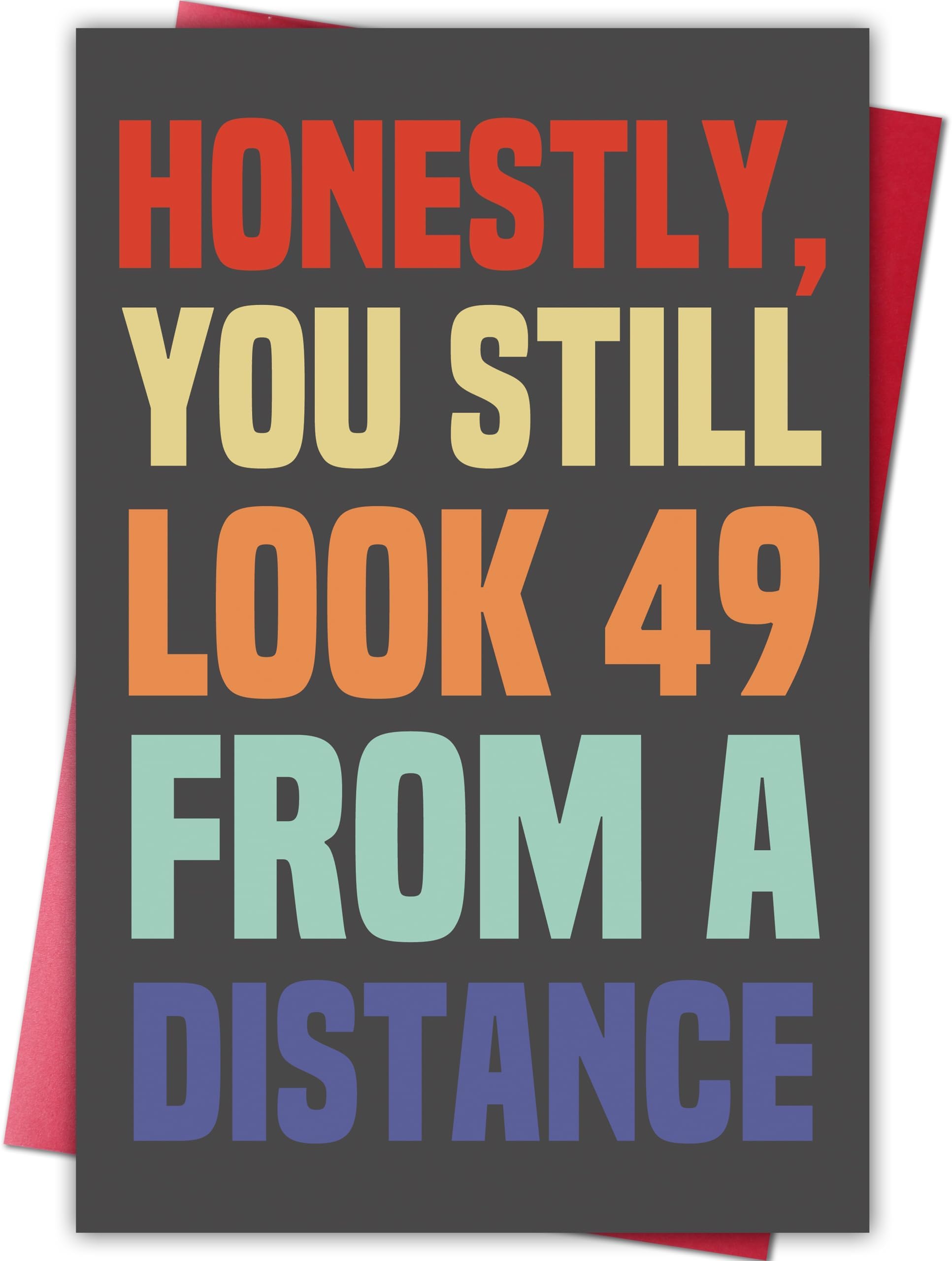 Funny 50th Birthday Card for Men Women, Humorous Greeting for Him, Her, Friend, or Coworker, Joke Card for 50 Year Old, Milestone Birthday Gift
