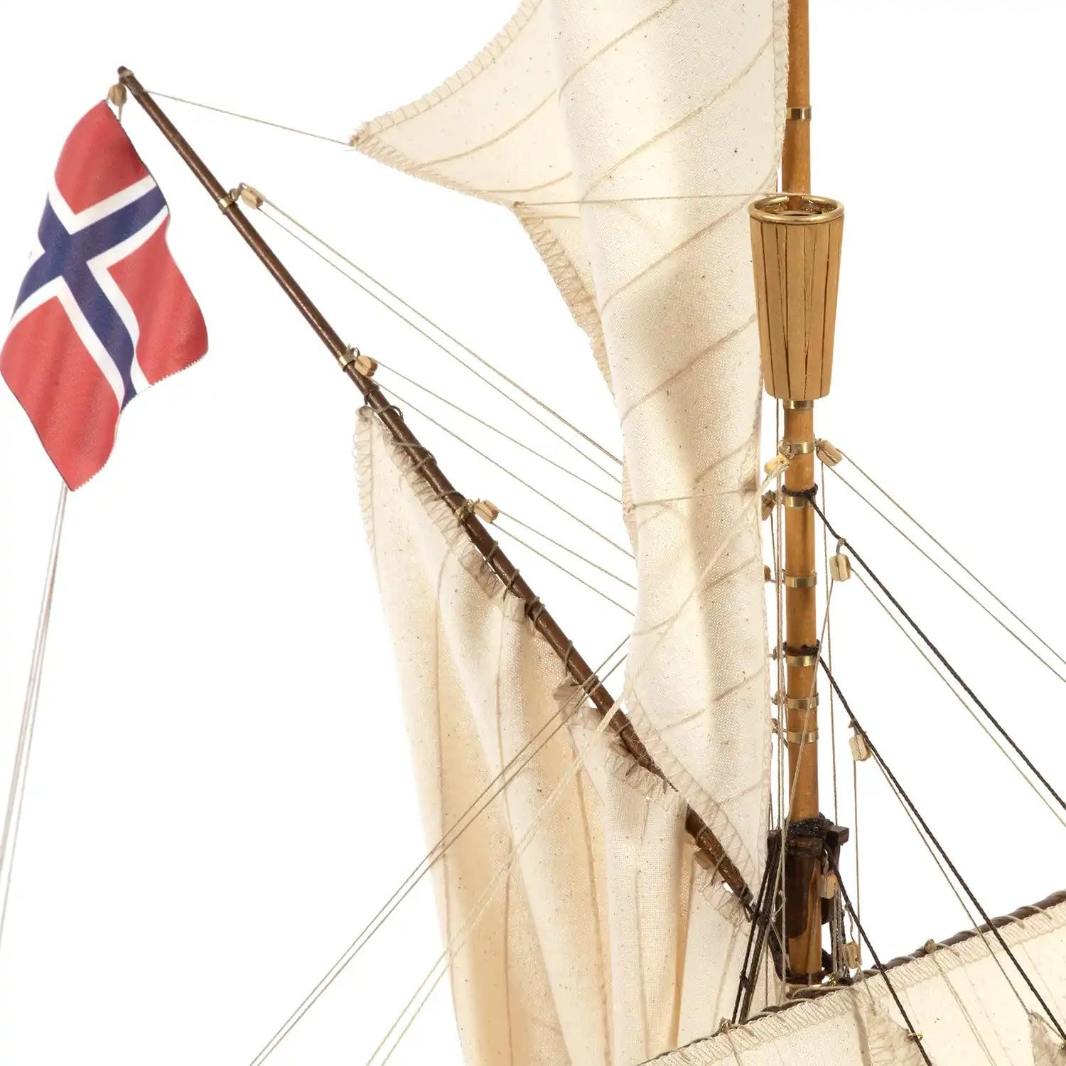 Occre Gjøa 12016 Modellbausatz Schiff aus Holz, Maßstab 1:45, Segel inklusive, Kit aus Holz und Metall zum Bauen, 725 x 665 x 295 mm