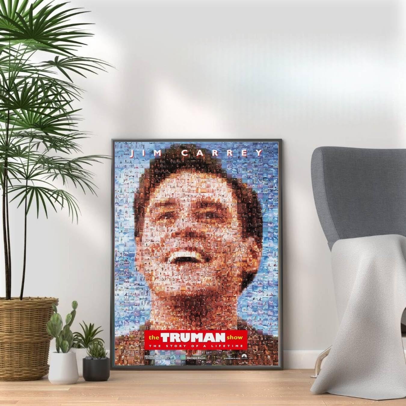 The Truman Show, 90s Movie Print Vintage Nostalgic Film Poster, A4 and A3 Size Frame Options, Home, Pub, Café, Bar Decoration Wall Art Print, House gift for movie lovers (A3 Print Only)