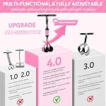 2026 Bandes de résistance à la pédale modernisées avec poignées, 14-in-1 Bandes d'exercice multifonctions & Pilates Kit équipement de fitness pour Core/ABS, formation de réduction & Thérapie physique