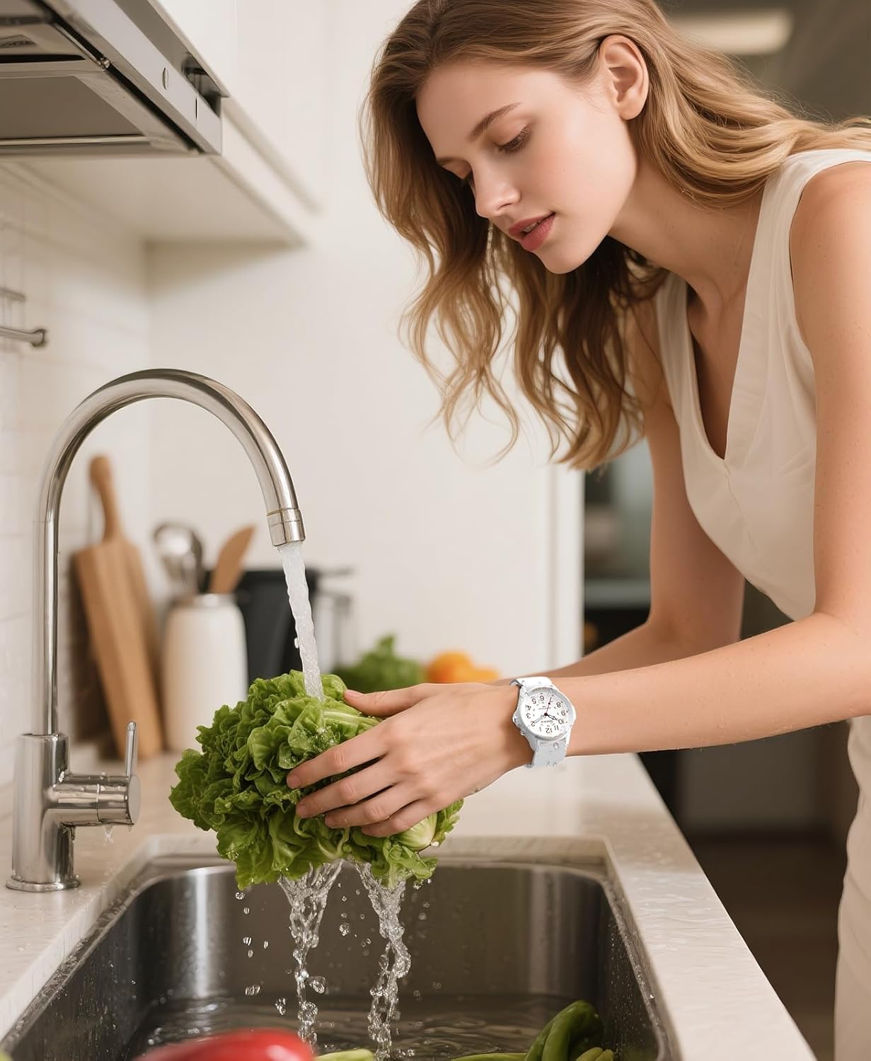 Watch for Men Women Big Face Classic Analog Quartz Sports Backlight Unisex Waterproof Nurse Watch for Medical Army Military Time with Second Hand Easy to Read Casual Wristwatch - Image 6