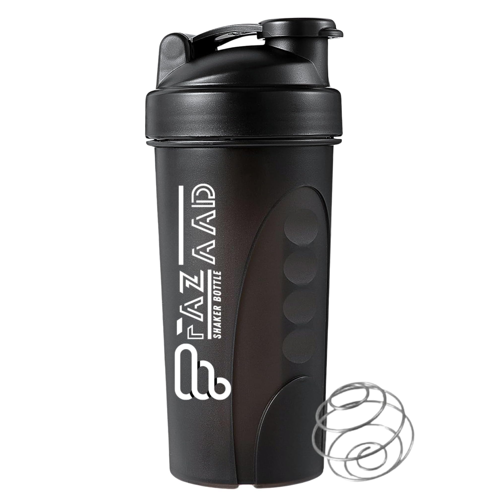 Protein Powder Shaker Bottle | BPA-Free Leak Proof Water Gym Cup 700ml | 2 in 1 Protein Shaker Non-Slip | Protein Shakes Bottle