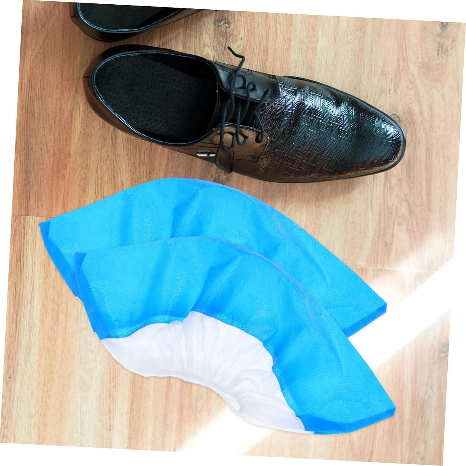 50pcs Disposable Non-slip Shoe Covers Non-woven Overshoes for Indoor Use Breathable Boot Covers Flexible Elastic Design Practical Protection for Home