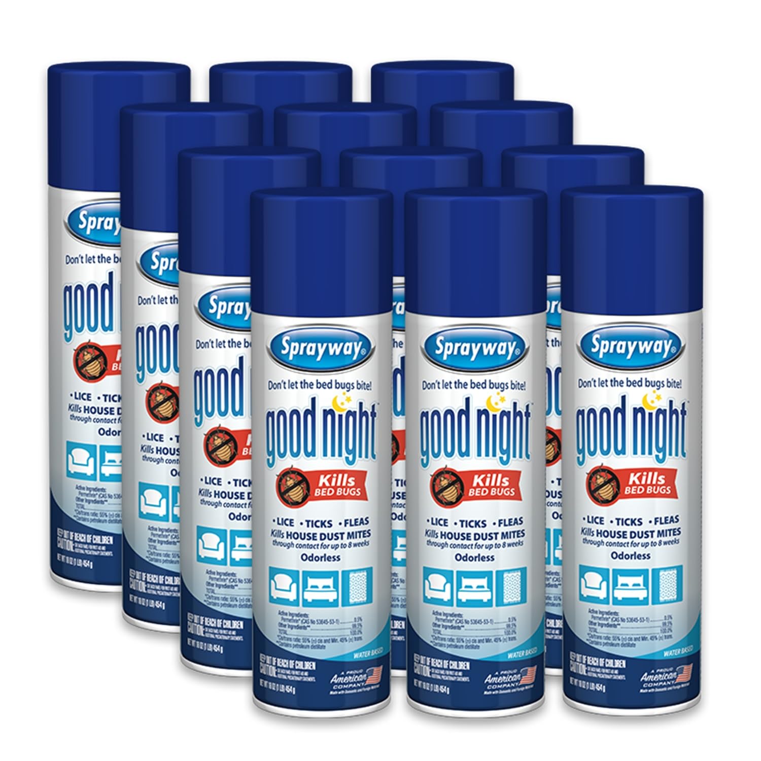 Good Night Bed Bug Spray 12-Pack