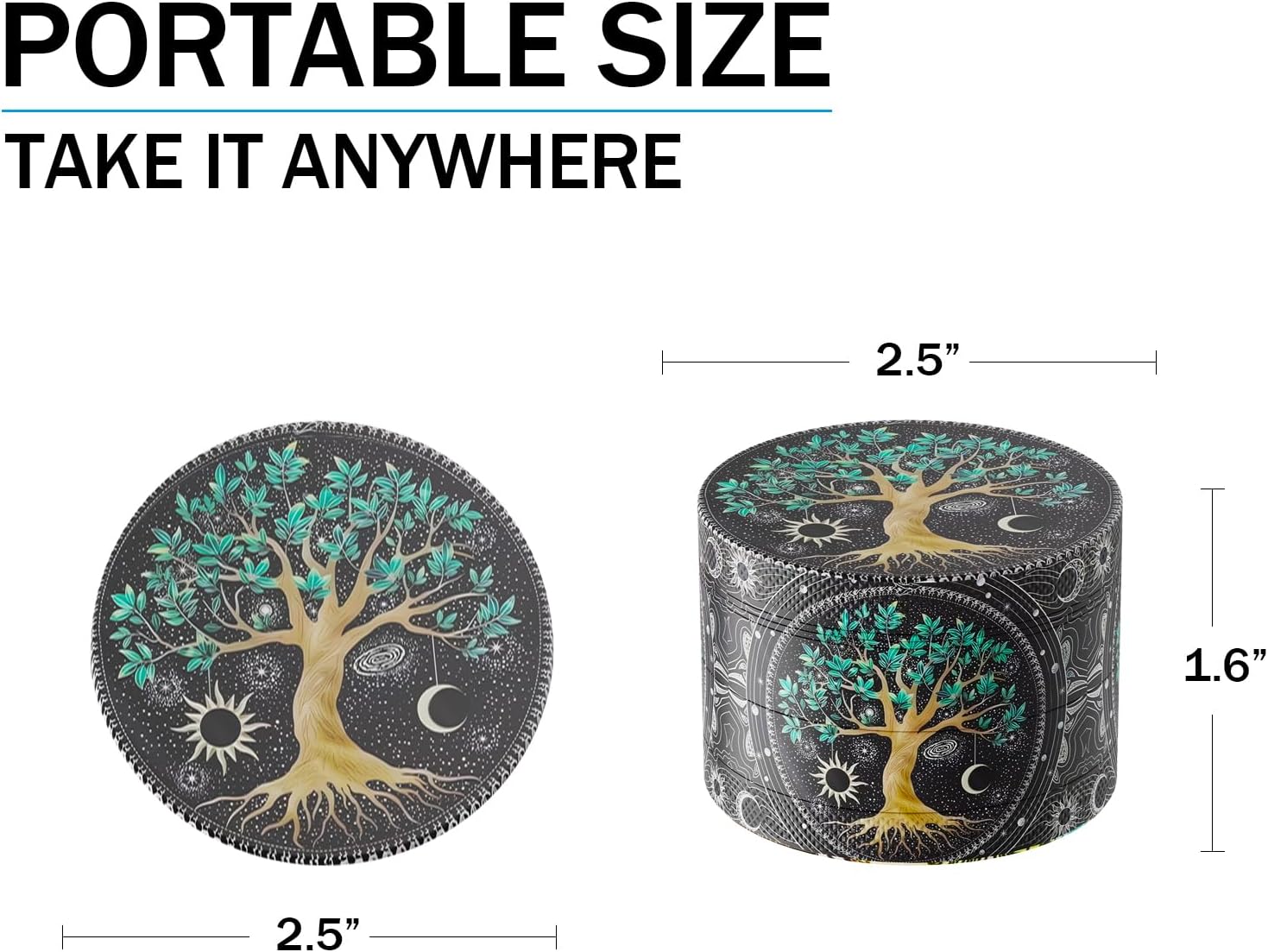Spice Grinder, 2.5inch Boho Grinder
