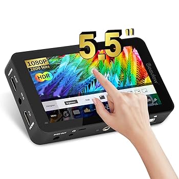 一眼 カメラ撮影モニター Desview-R6 外付けモニター 5.5インチ Amazon.com: Desview R6 Camera Field Monitor 5.5inch