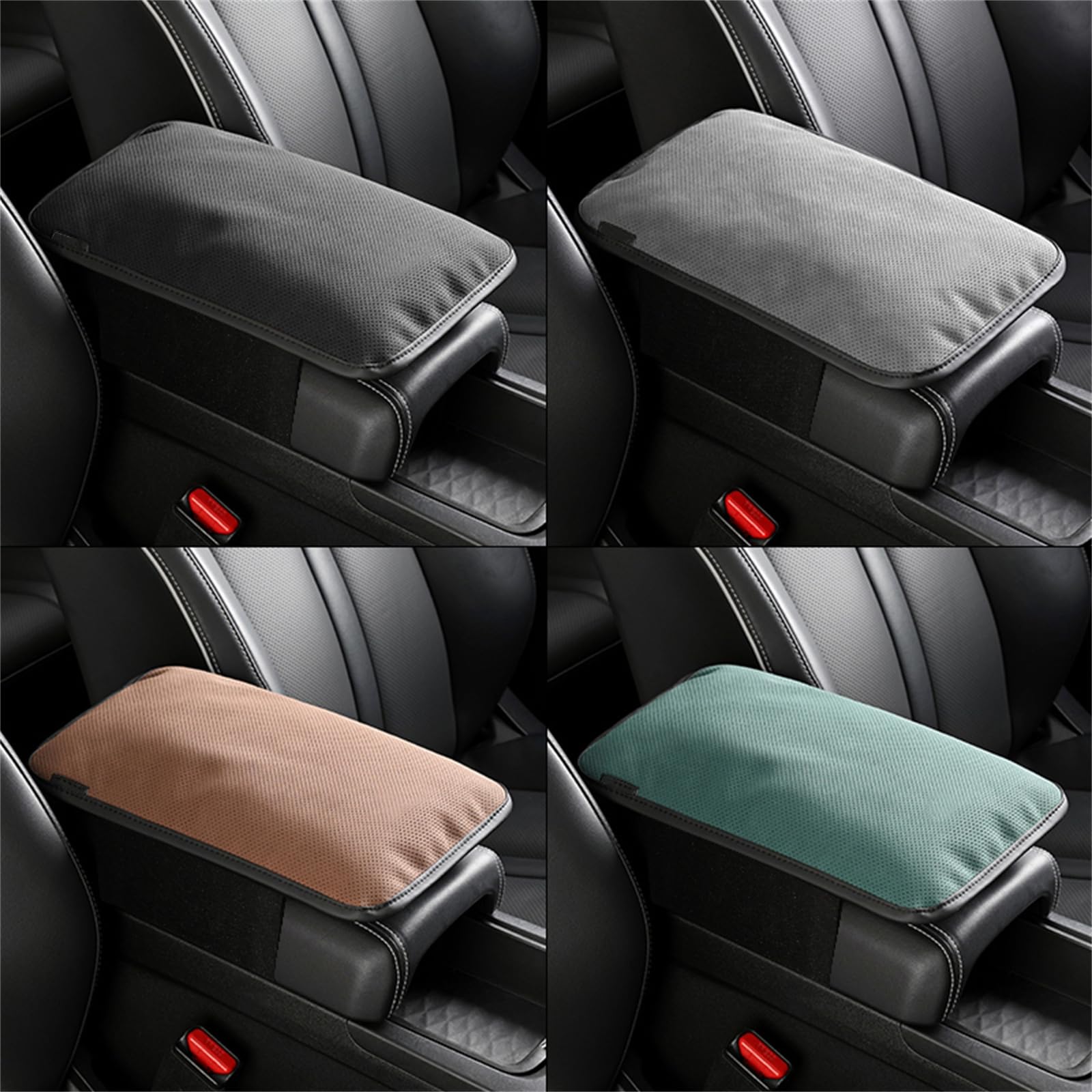 YYYYDS Copri Bracciolo Auto per Hyundai Kona II I SX2 OB 2.Gen/1.Gen 2018 2019 2020 2021 2022 2023 2024 2025 2026,Protezion Bracciolo Protezione,Copertura per Console Centrale per Bracciolo,A