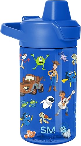 Miniatura 44 de Simple Modern Baby Shark Botella de Agua Summit de Plástico Tritan para Niños | Taza sin BPA de 12 oz con Tapa de Pajita a Prueba de Fugas con Baby