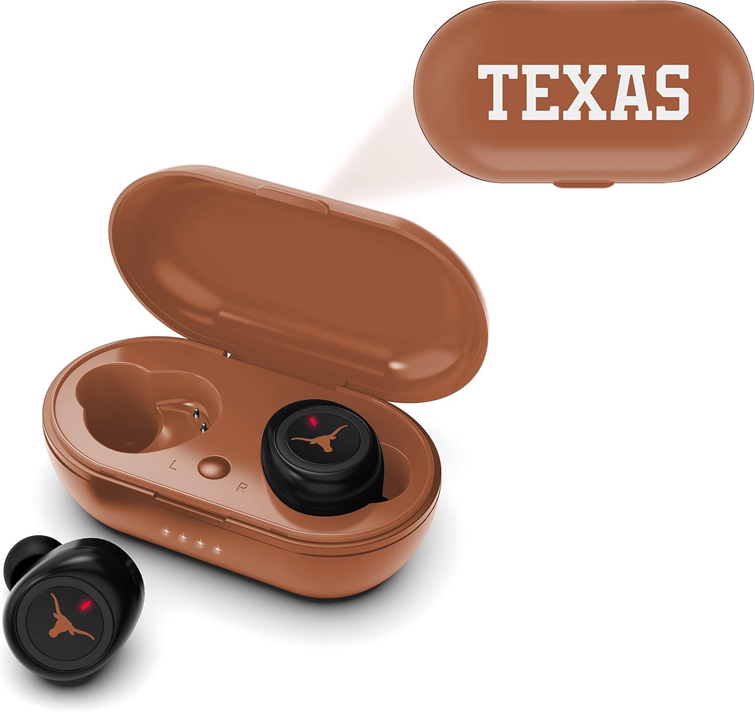 NCAA Texas Longhorns True Wireless Earbuds, Team Color - Image 5