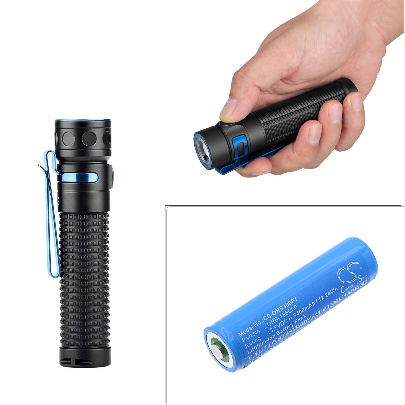 800 lumen rechargeable flashlight revtronic Rigid Industries RI-800 Flashlight 800 Lumens