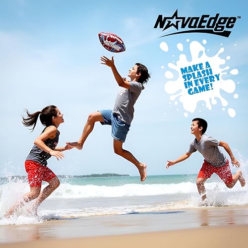 Miniatura 6 de Hydro Water Football - 10.4-Inch Neoprene Pool Football for All Ages for Water Play in Pool, Lake & Beach Secure-Grip with Real Laces Includes