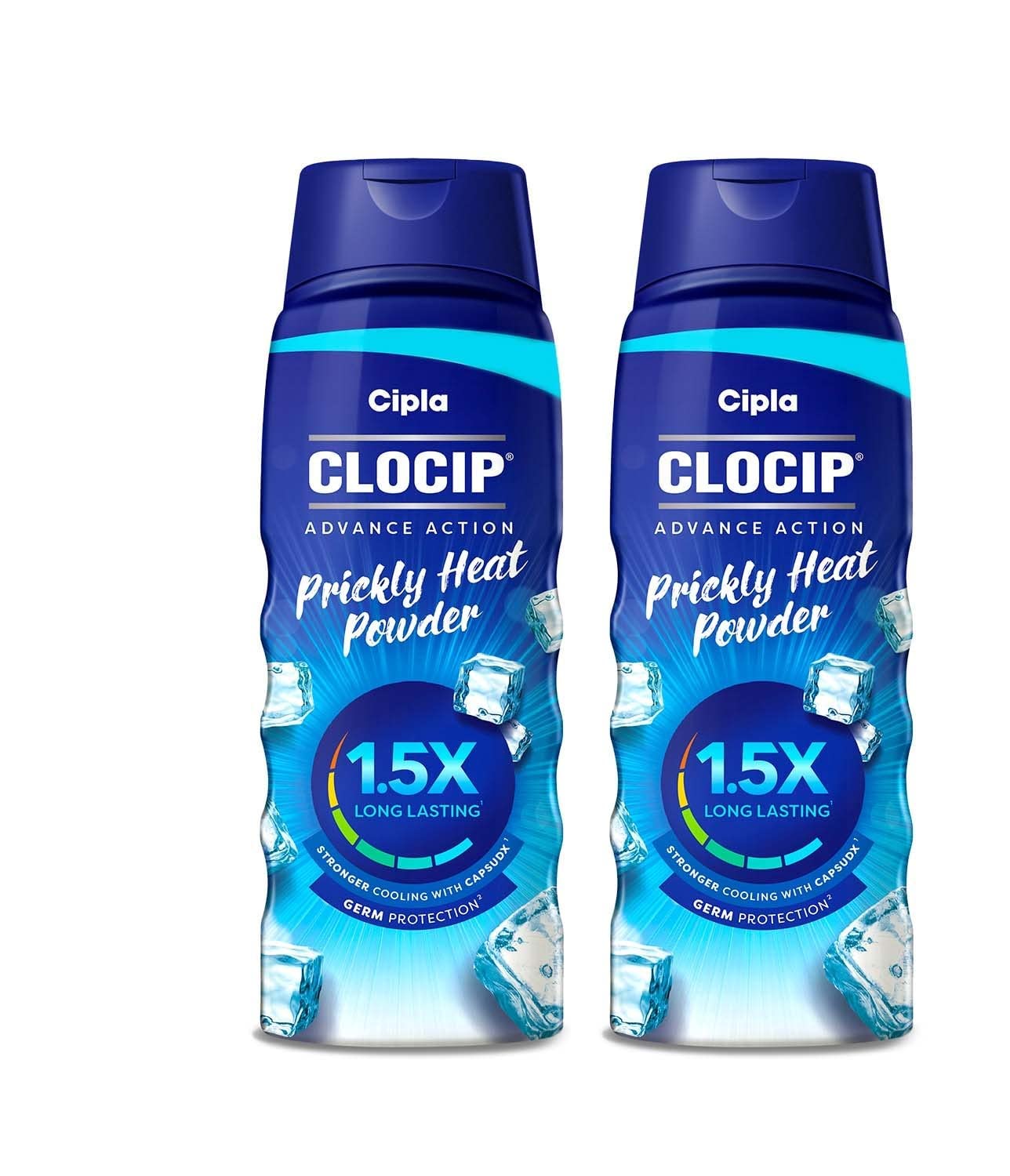 Clocip Advance Action Prickly Heat Powder (150g, Pack of 2)