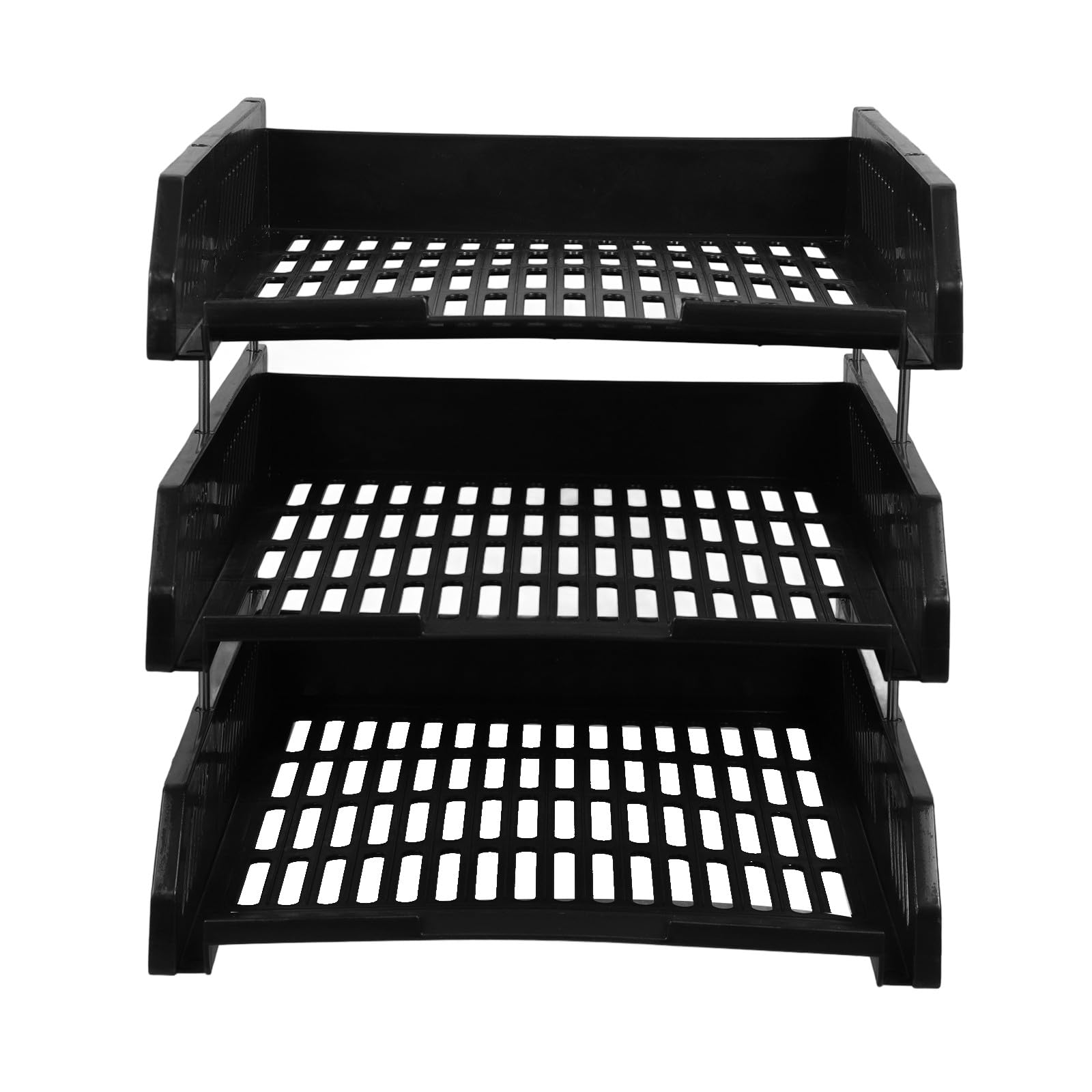 Trieur de lettres noir à trous ronds pour documents de bureau et école