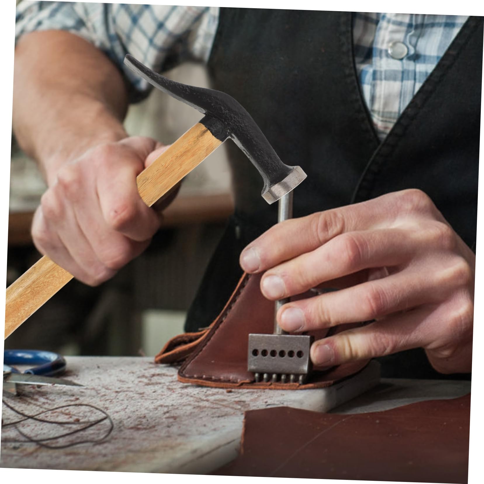 HOLIDYOYO English Shoemaking Hammer Tack Nail for Shoe Making Professional Shoe Repair Tools