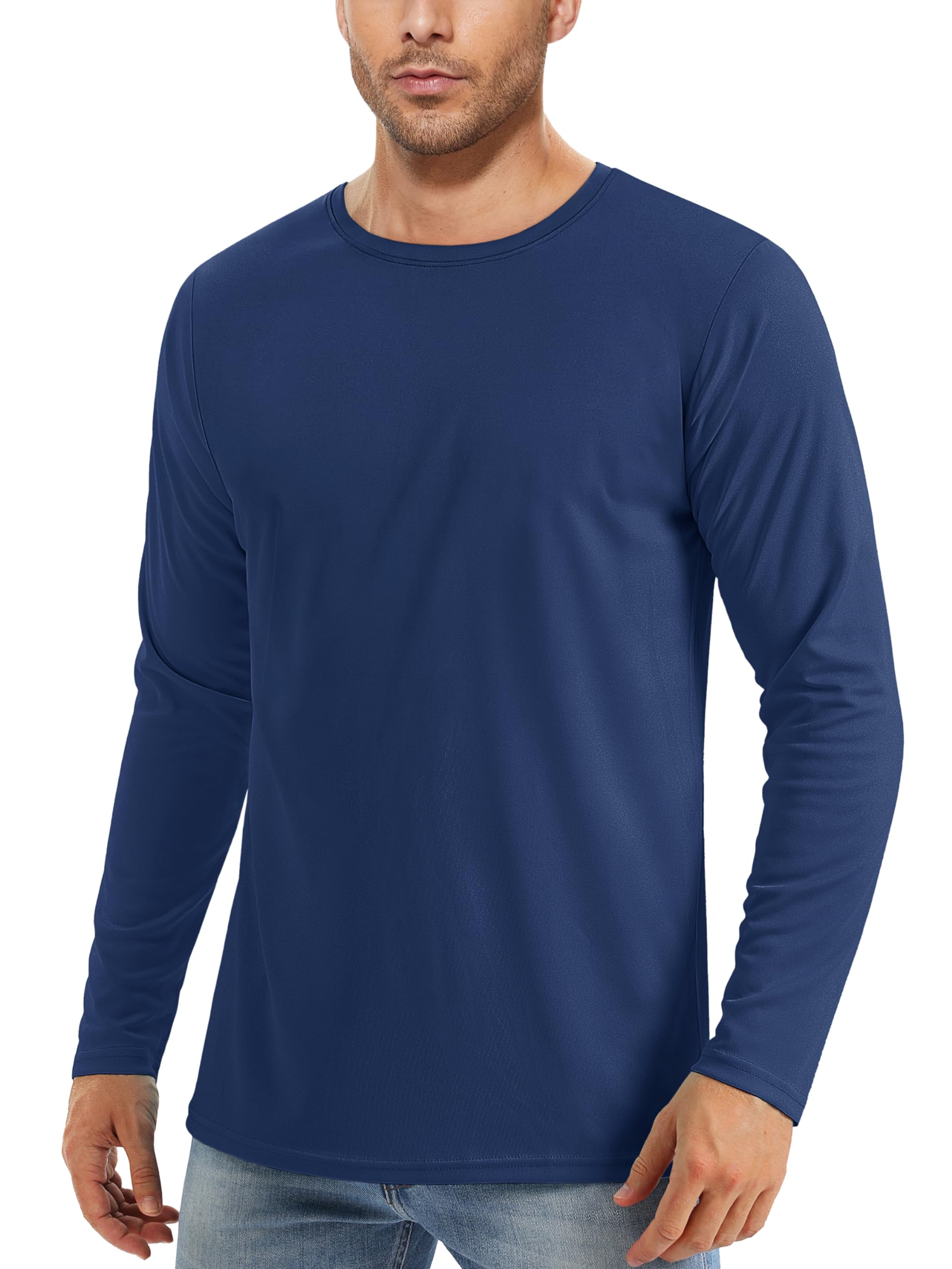 magcomsen Men's UPF 50+ Shirts Long Sleeve UV Protection Quick Dry T-Shirt Rash Guard for Fishing Running Beach-picture-19