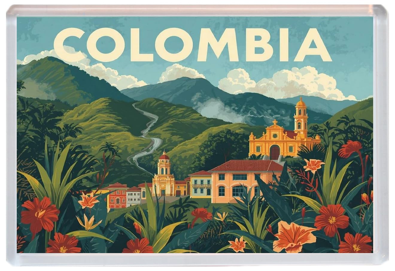 Colombia - Jumbo Artistic Fridge Magnet 96 x 67mm BBSFHM3257