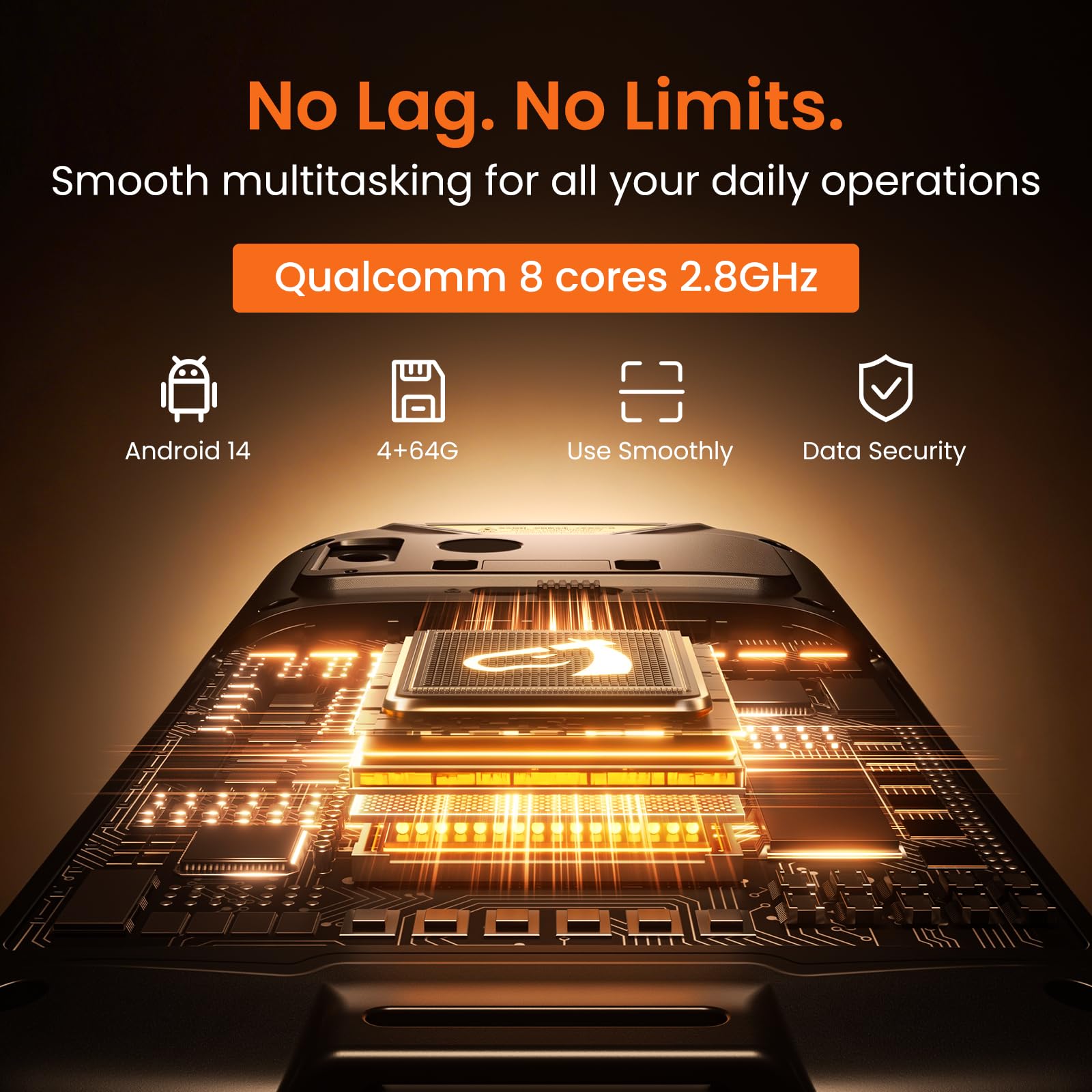 CLABEL M93 Lector de Códigos de Barras Android 14, PDA Industrial con Pantalla Táctil de 6", Terminal Portátil Computadora Móvil IP67, Escáner 1D 2D para Gestión de Almacén Logística e Inventario