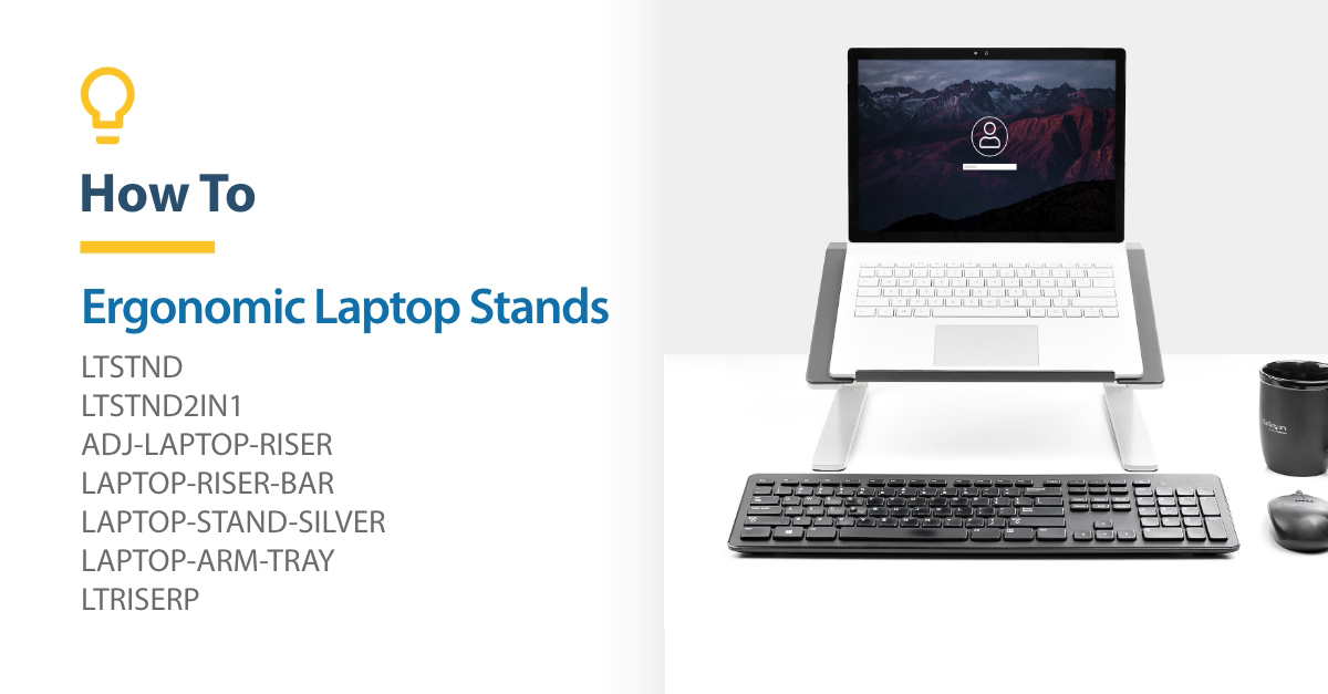 Soporte ajustable para laptop StarTech.com color plata miniatura 7