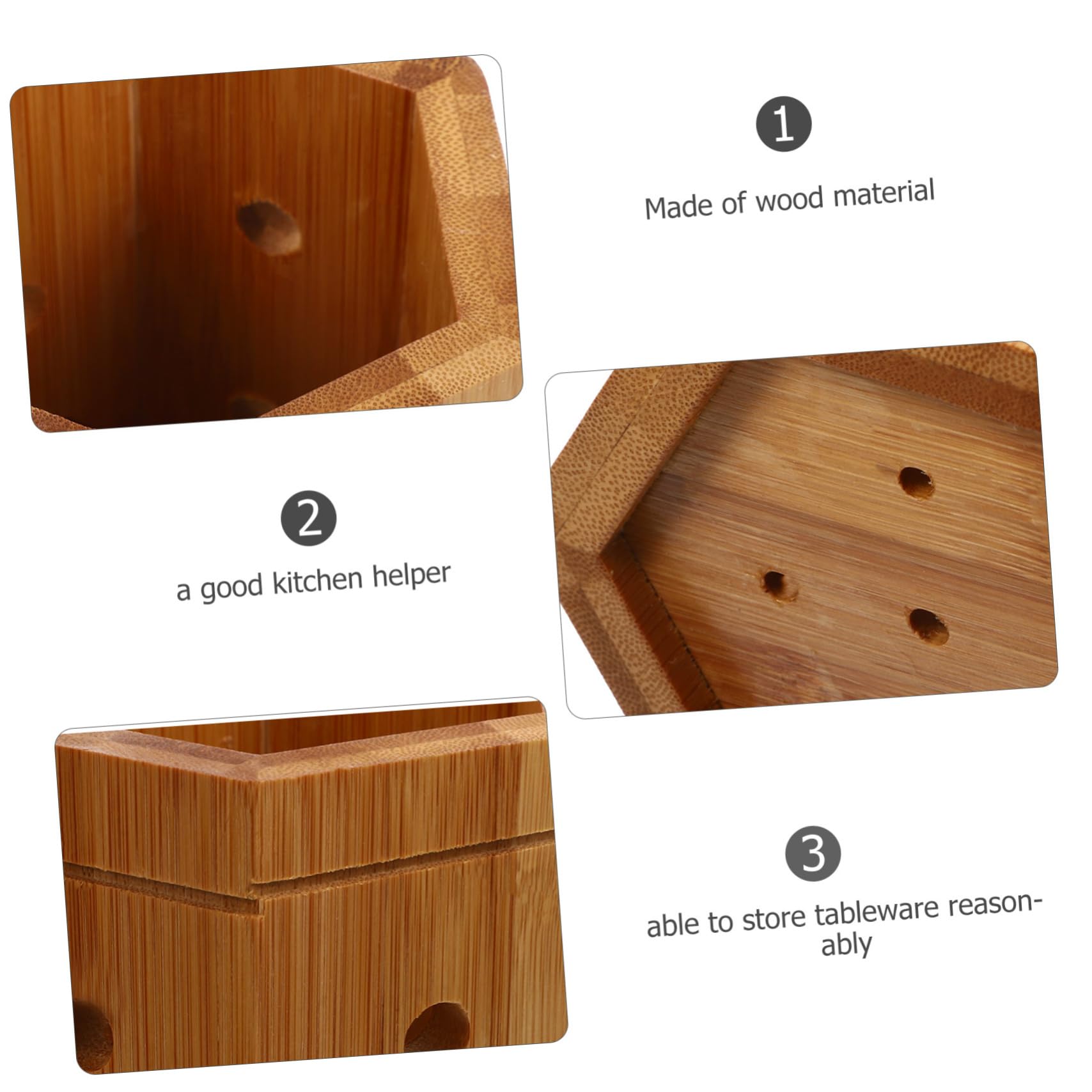 Gatuida 4pièces Support Pour Ustensiles De Cuisine Organisateur De Couverts Et Porte-couvert Pour Cuisine Et Bureau Et Élégant