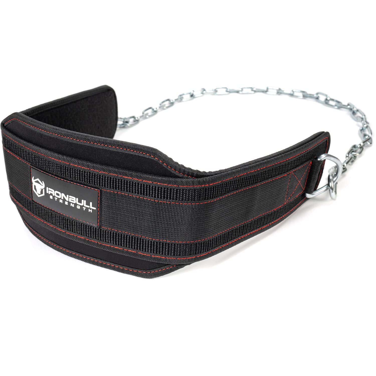 Ceinture de musculation avec chaîne pour haltérophilie - Ceinture de musculation pour soulever des poids - Robuste pour tractions lestées, dips, squats, hanches, tractions - Pour homme et femme