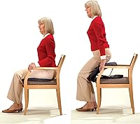 Carex Upeasy Seat Assist Plus: Portable Chair Lift for Seniors, 70% Weight Support Up to 340 lbs, Mobility Aid