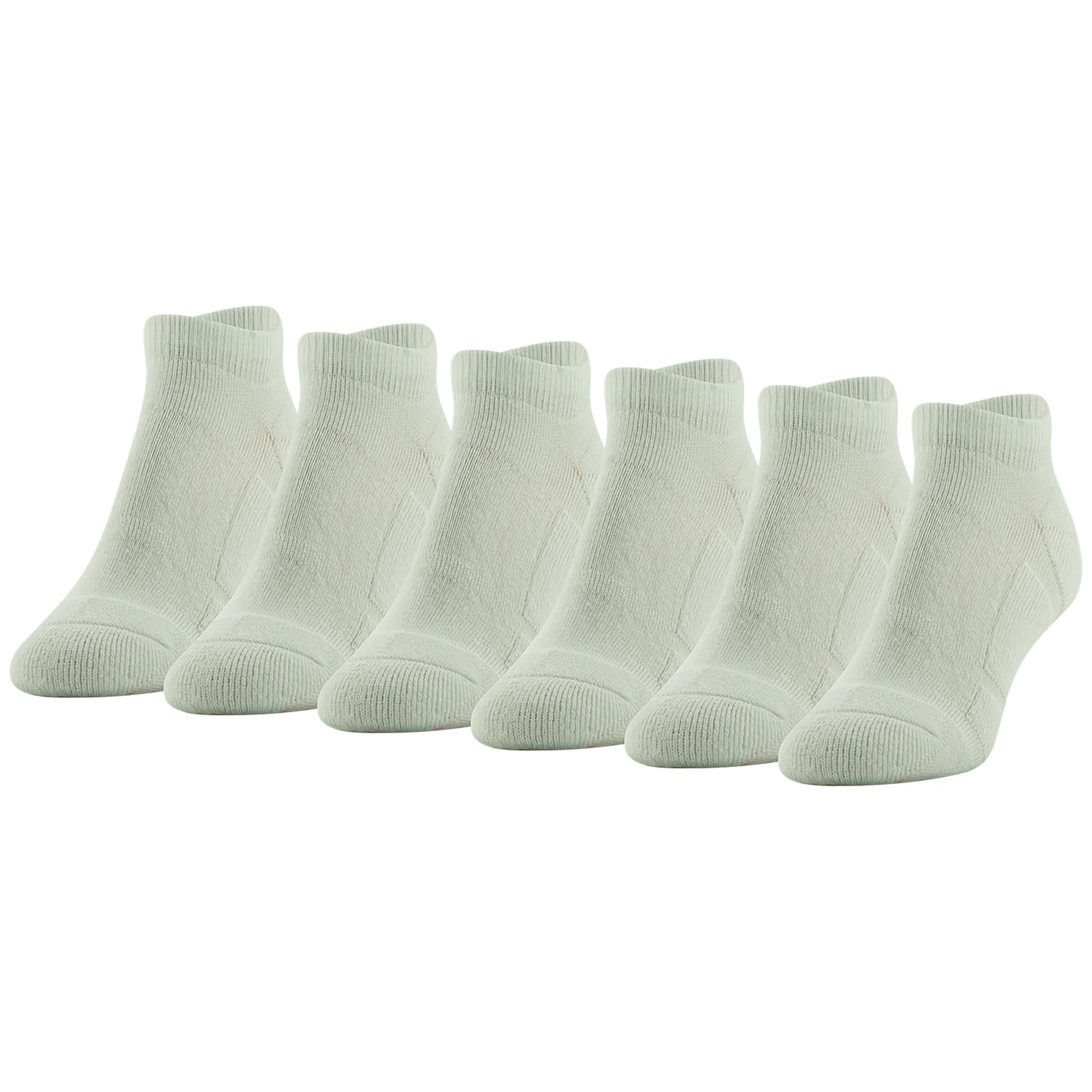 GOLDTOE Women's Fit Tec Cushion No Show Socks, 6-Pairs