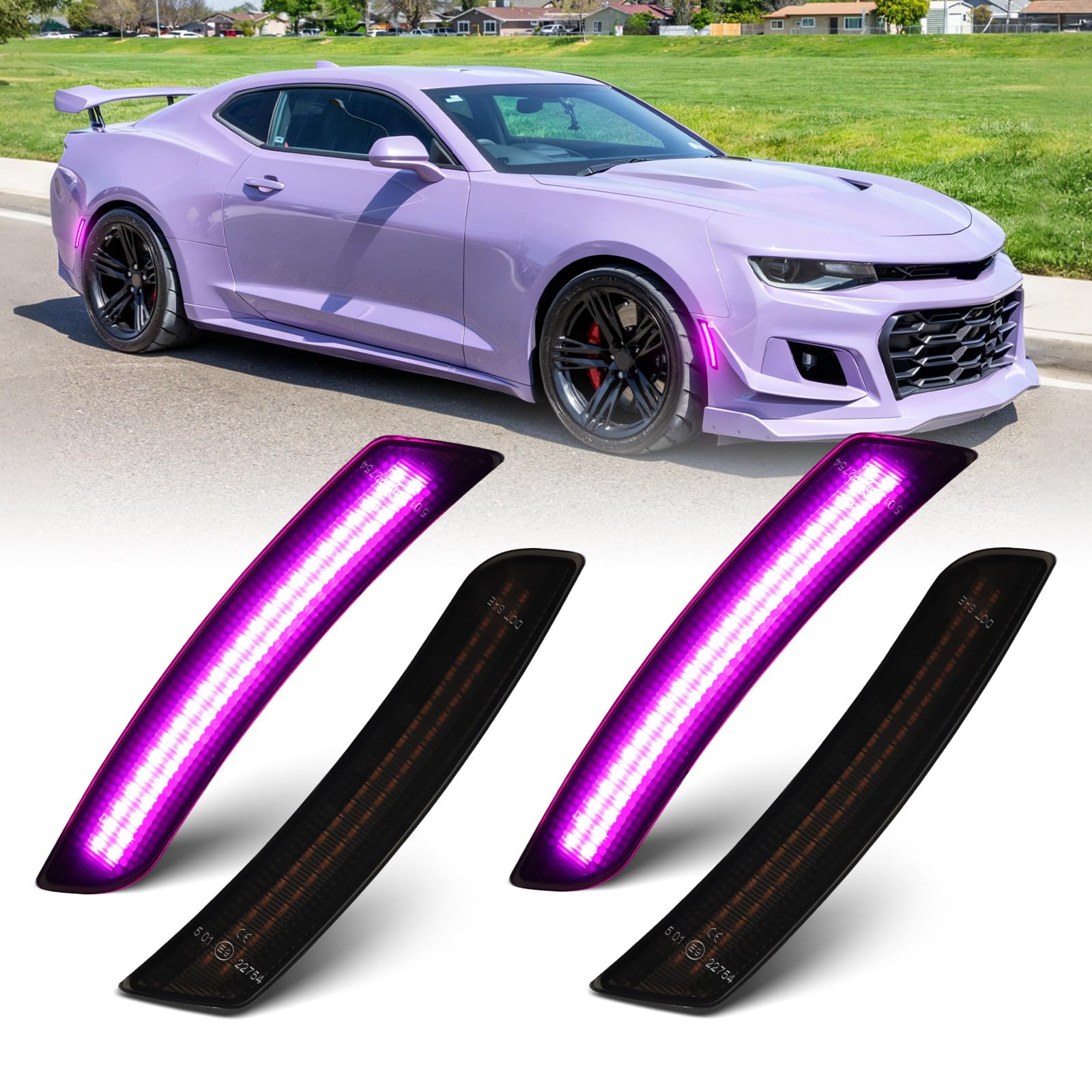 Amazon.com: Pink Purple LED Side Marker Lights for 2016-2024