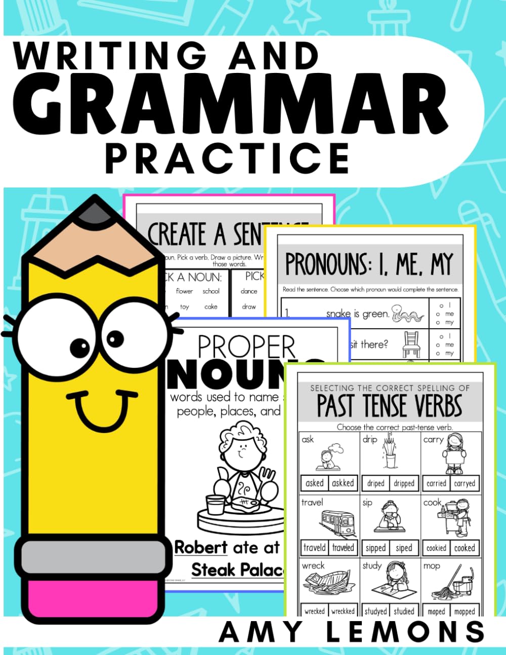 Writing & Grammar Skills Workbook for Kids Ages 7-9: Master Parts of Speech, Writing Sentences, Punctuation, and more Language Skills for Grades 2 and 3
