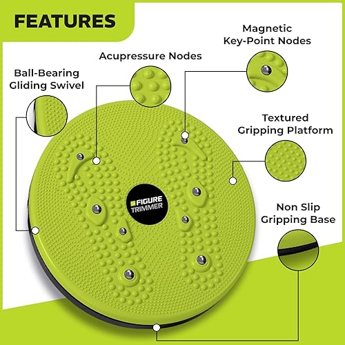 Miniatura 4 de Figure Trimmer Core Ab Twister Board for Exercise 12 inch Waist Twisting Disc with 8 Mangets Reflexology for Slimming and Strengthening Abdominal &