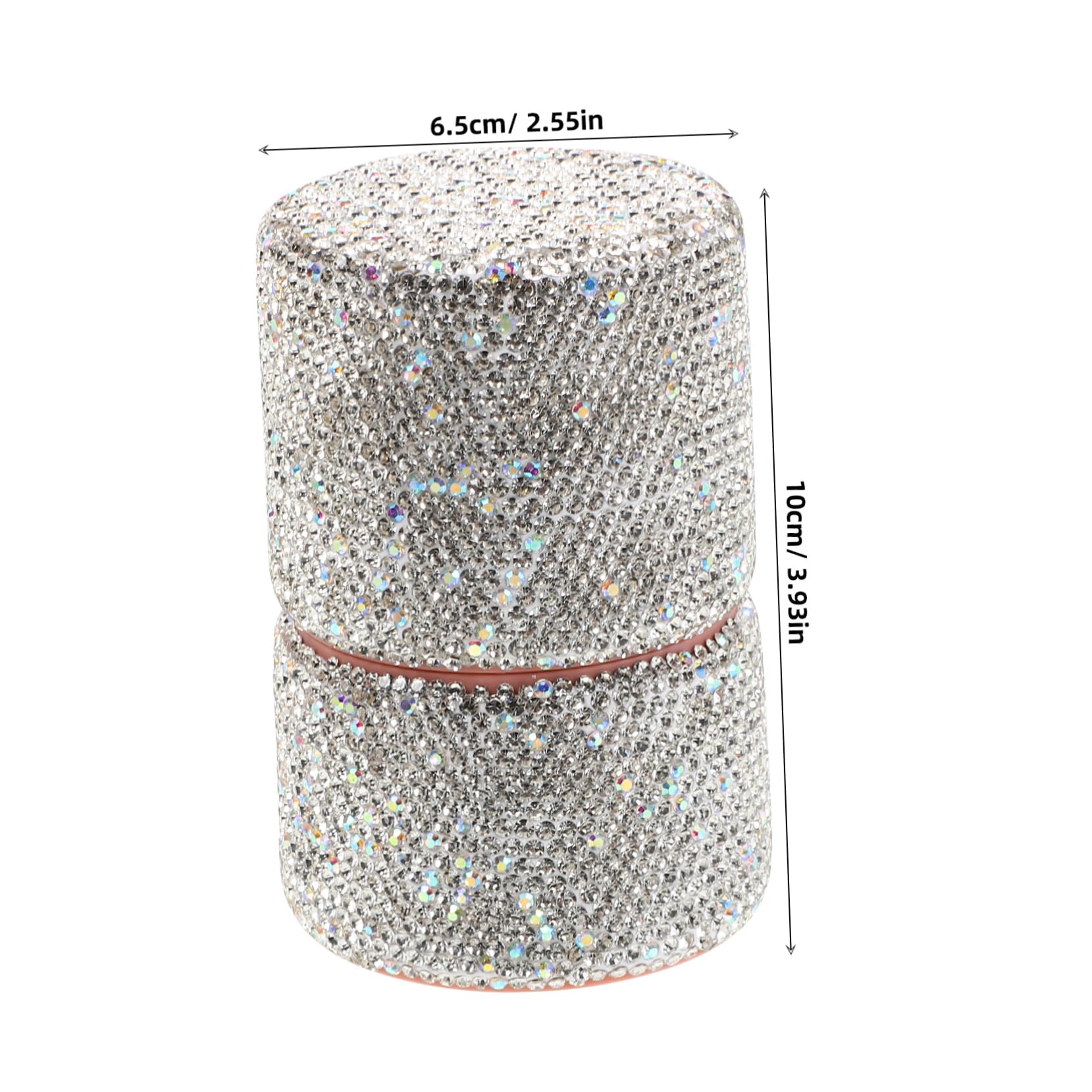 FOYTOKI 1 Set Rhinestone Makeup Brush Set Bling Crystal Cosmetics Face Blending Liquid Foundation Powder Concealer Eye Shadows Makeup Beauty Tool With Holder For Travel Home