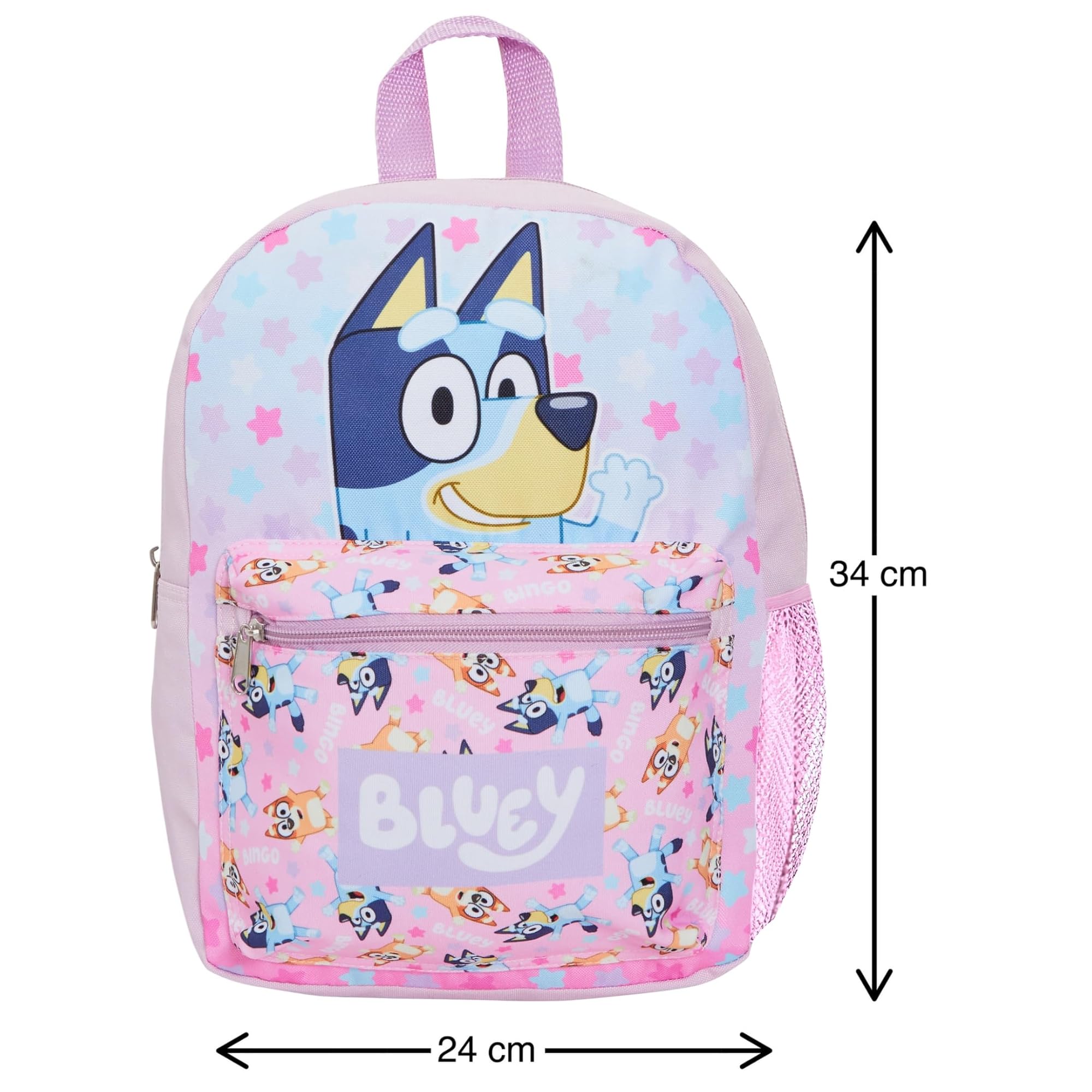 Set de Mochila Bluey para niñas Set de 3 Piezas Bundle con Mochila, Bolsa de Almuerzo y Estuche Regalo para la Vuelta al Cole