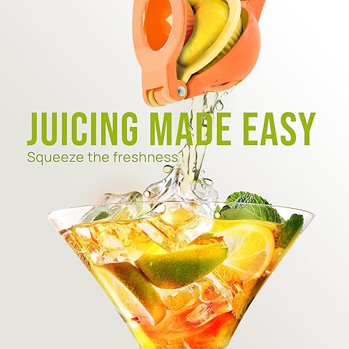 Miniatura 105 de Exprimidor de limón de alta calidad Zulay de metal de alta calidad – Exprimidor manual de prensa de cítricos amarillo & verde
