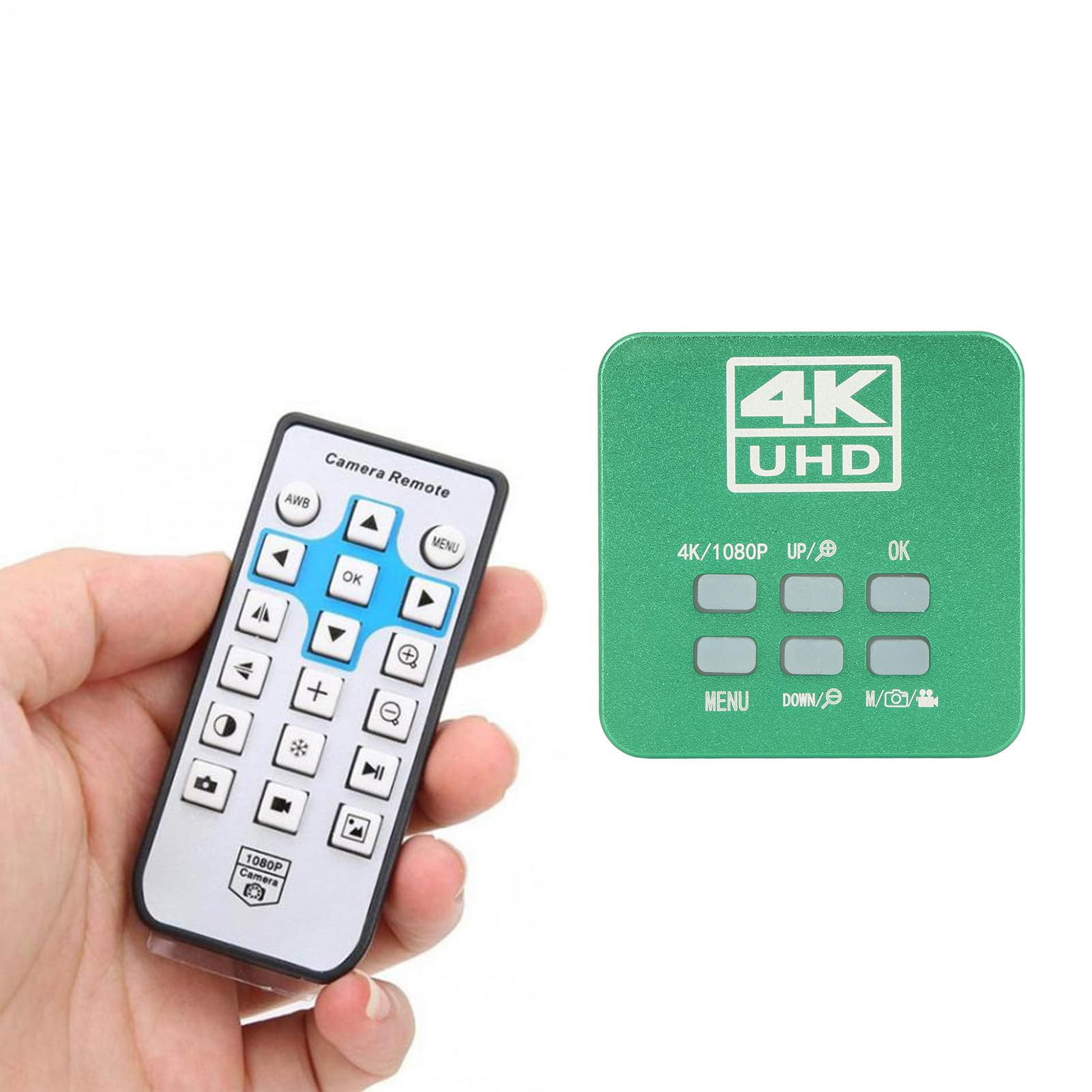 HY-6210 Elektronisches Okular, 4K Mikroskopkamera, 41 MP, 0,5-Fach Adapterobjektiv, mit Fernbedienung, für Industriemikroskop und Teleskop