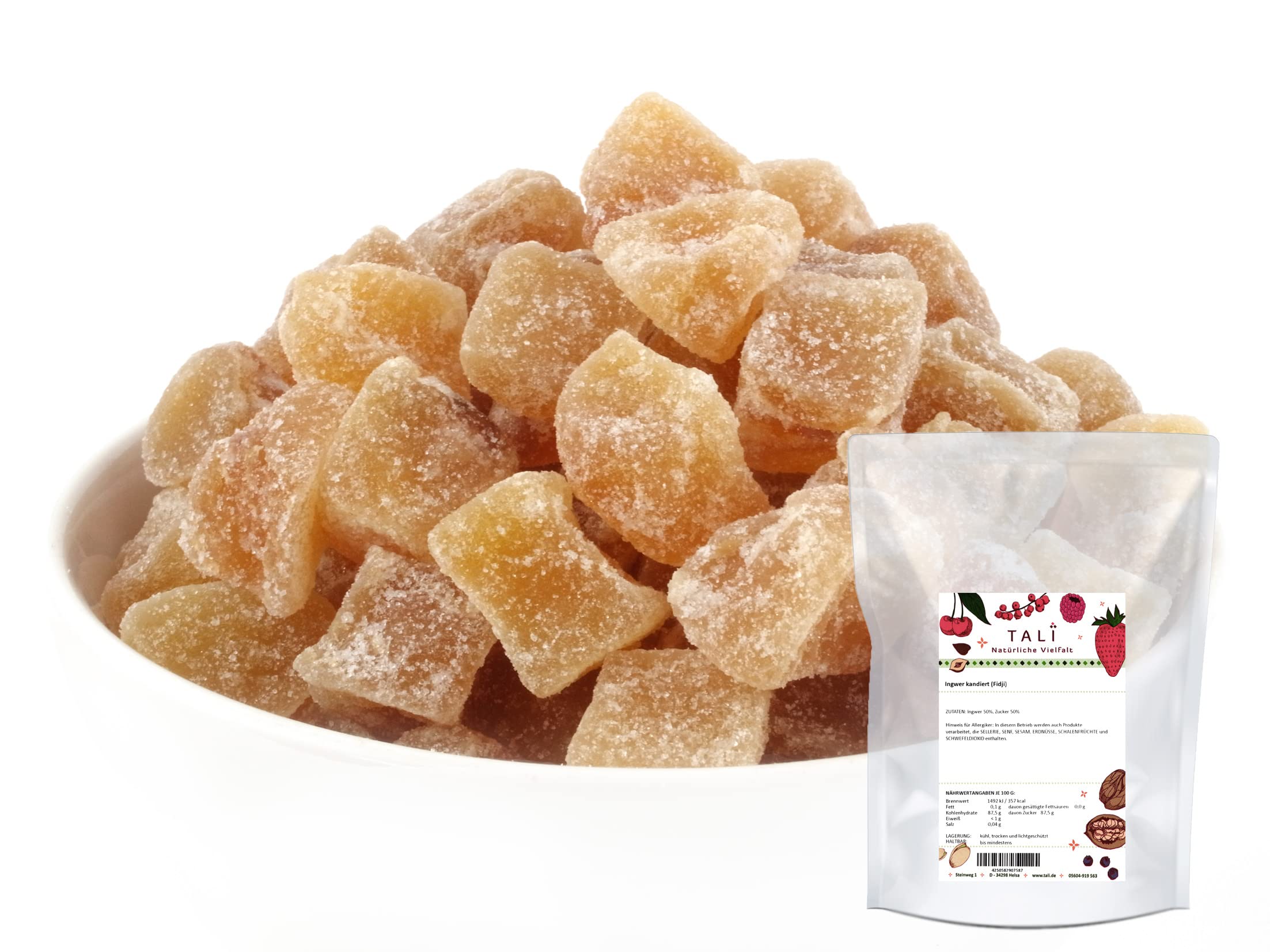 TALI Ingwer kandiert aus Fidji 1000 g