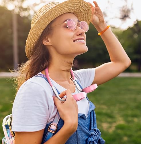 Miniatura 4 de Ventilador de cuello portátil recargable personal ventilador de cuello portátil recargable, ventilador personal manos libres, mini ventilador