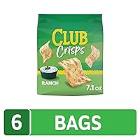 Vista 4 de Kellogg's Club Cracker Crisps, galletas horneadas, aperitivos de fiesta, rancho (6 bolsas)