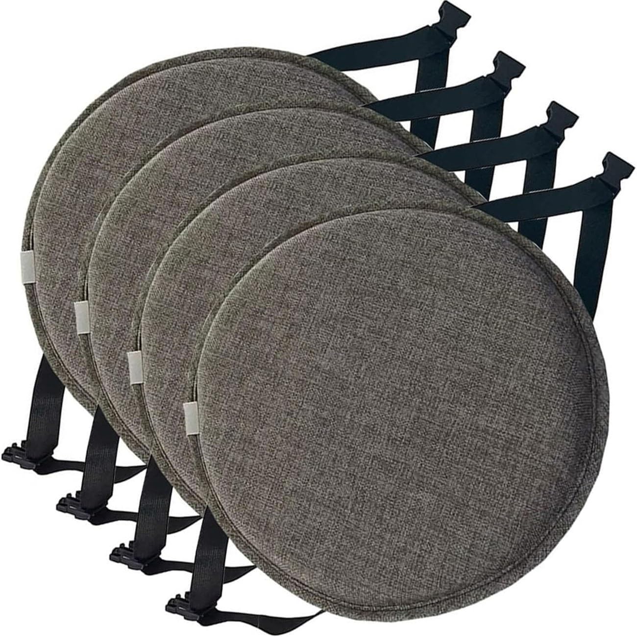 Cojines para sillas redondos 40x40 con hebilla antideslizante y almohadillas de asiento para hogar