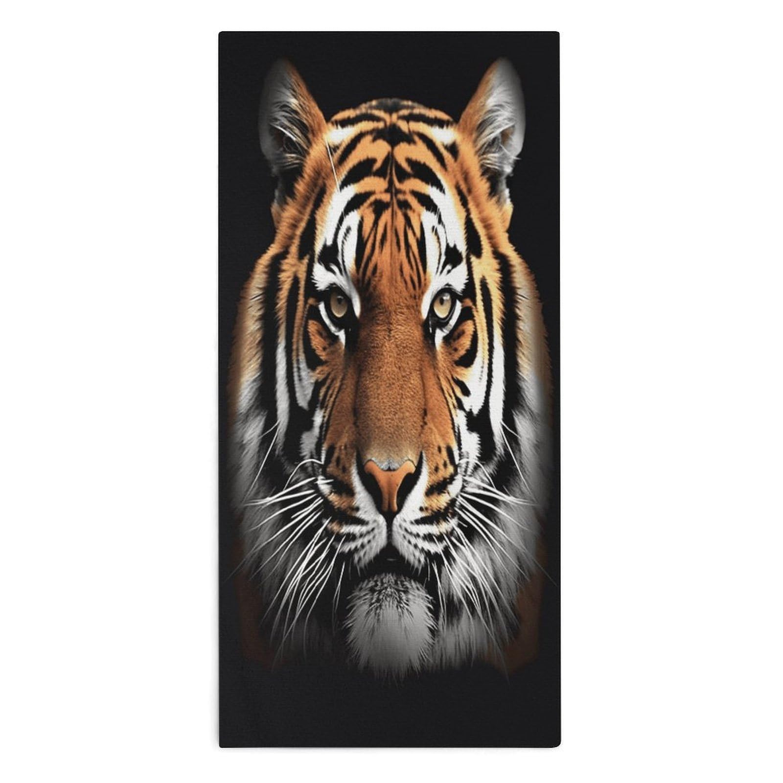 VstaDank Tiger Face Towel Quick Dry Absorbent Towels for Beach Thin Soft Lightweight Travel Bath Towel Sand Free Super Microfiber Face Towels for Sport Bath Adults