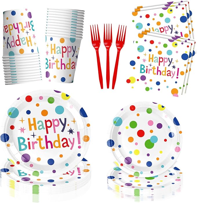 Kit Decoración Fiesta Cumpleaños Multicolor 100 Piezas