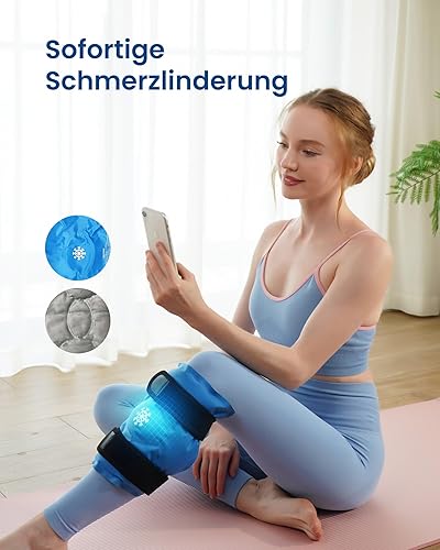 Miniatura 4 de Bolsa de hielo para aliviar el dolor de rodilla, envoltura de hielo de gel reutilizable para lesiones de piernas, hinchazón, cirugía de reemplazo de