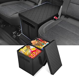 Autorder カーシートオーガナイザー 2018-2025 シボレー シボレー トラバースアクセサリー ポータブル 後部座席オーガナイザー 蓋ハンドル付き 多目的 車の床収納 子供のおもちゃ ベビー用品 日用品