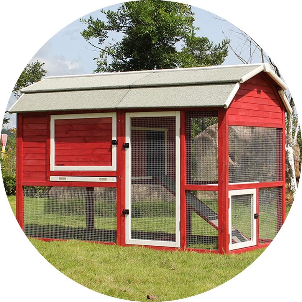 YCDJCS Cages et poulaillers Poulailler extérieure Poulet Cage côté