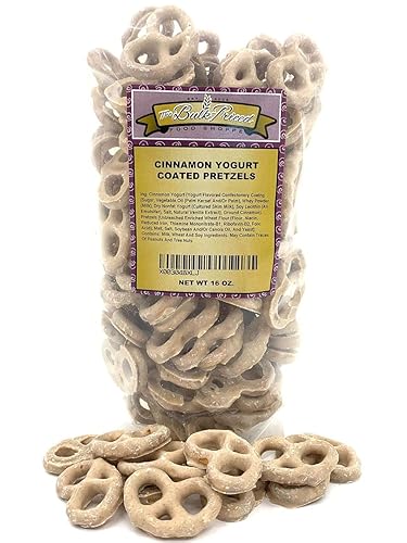Miniatura 2 de Pretzels recubiertos de yogur de canela, a granel (1 libra, cierre de cremallera resellable, bolsa de pie para arriba)