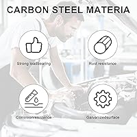 Vista 3 de 30 tuercas M4 M6 M8, tuercas de pétalos de tornillo de expansión, tuercas de gato para pared hueca mental de hierro para puerta de 0.000-0.197 in
