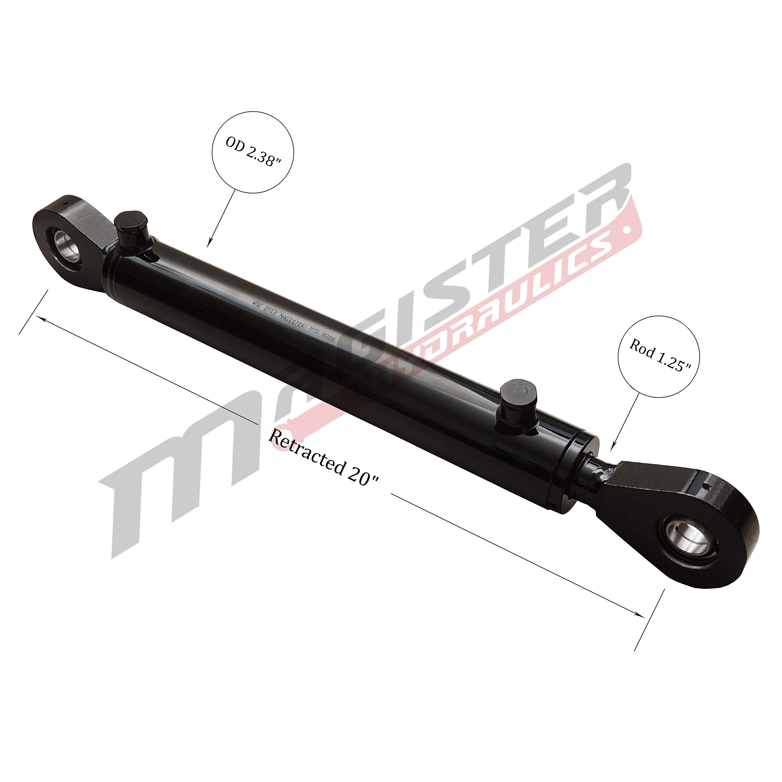 Double Acting Hydraulic Cylinder – Universal 2" Bore 10" Stroke, Swivel Eye (2x10) — Amazon image 7