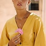 Dainty Sliver Gold Moon Pendant Necklace for Women14K Gold Plated Pendant Chain Minimalist Necklace