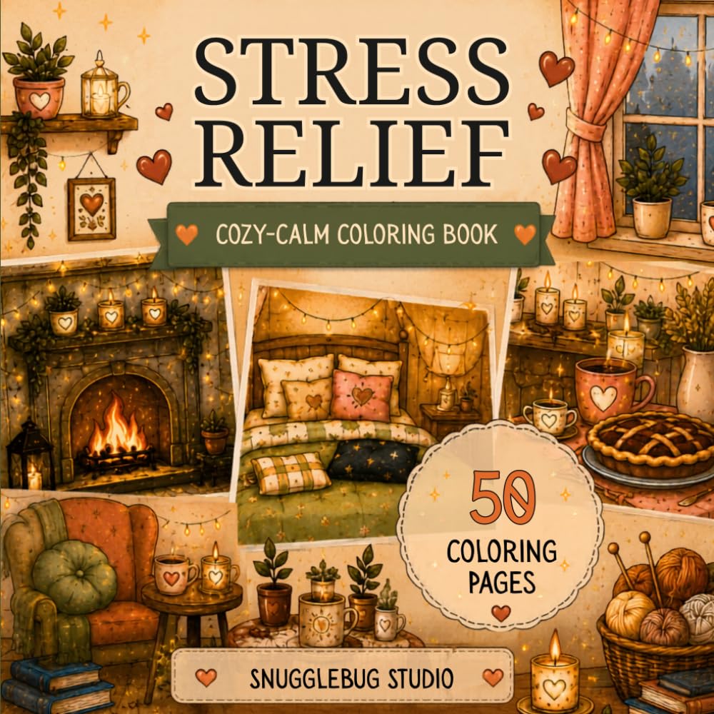 STRESS RELIEF: C0ZY-CALM COLORING BOOK
