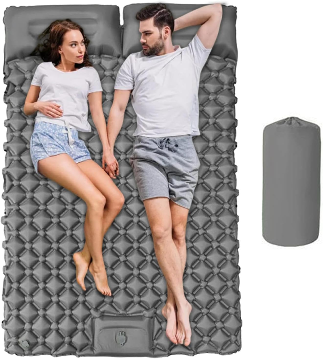 Inflatable Camping Mattress, Portable Air Sleeping Pad, Waterproof Travel Bed Roll, Compact Foldable Hiking Air Mat, Outdoor Sleeping Cushion for Backpacking Tent Climbing Picnic Gear