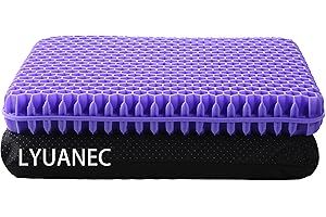 Gel Seat Cushion for Purple Chairs With Anti-Slip Cover (Thick)