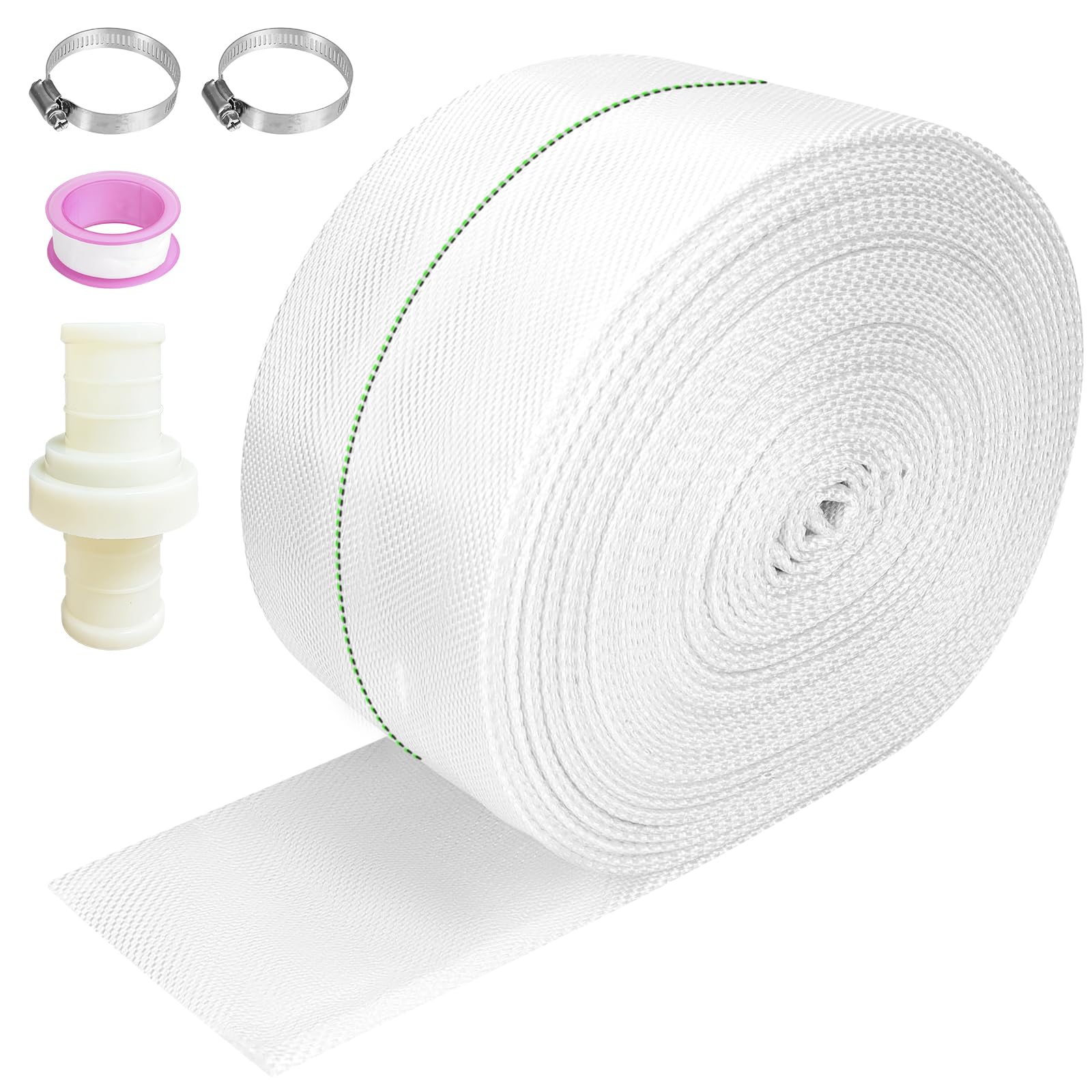 Tuyau tissé 32 mm - Tuyau plat 1 1/4" - 10 m - Accessoires pour pompes submersibles ou pompes à eau sale